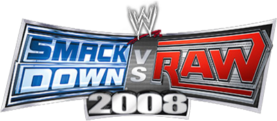 WWE Smackdown vs. Raw 2008 title screen for Playstation 2